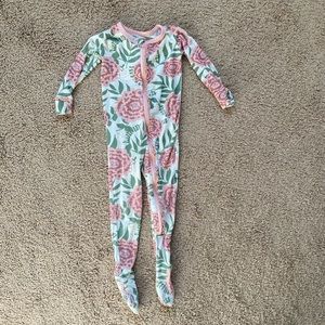 Kickee Pants Floral Footie